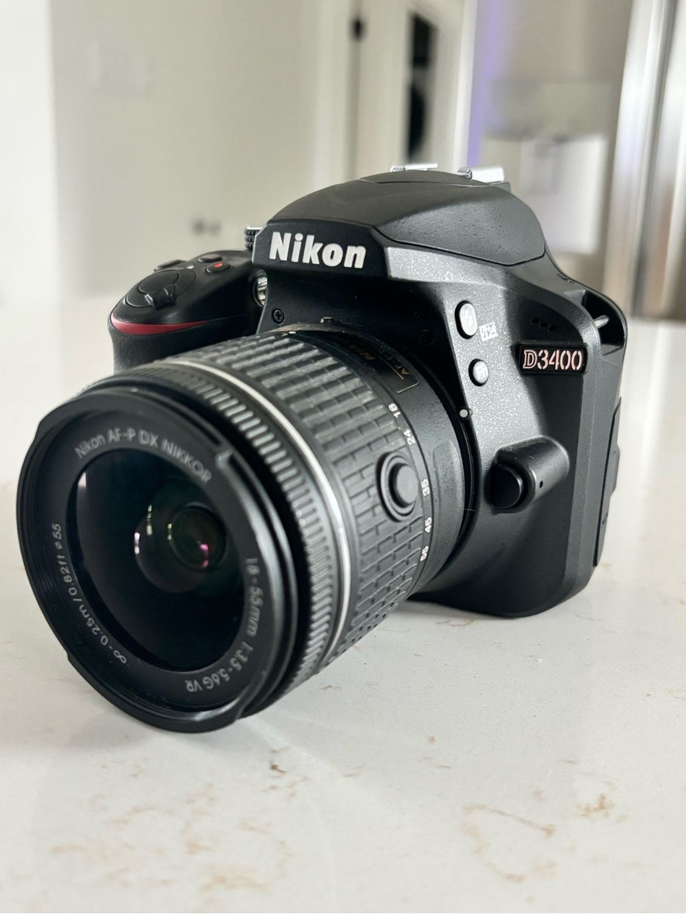 Nikon D3400 Black DSLR with AF-P DX Nikkor Lens